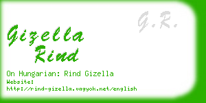 gizella rind business card